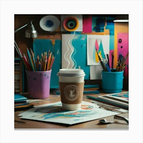 Coffee And Art Canvas Print