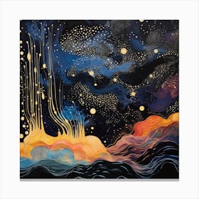 Night In The Sky Canvas Print