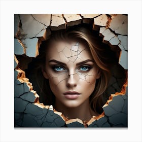 Girl With Blue Eyes 1 Canvas Print