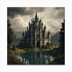 Castle In The Clouds 19 Canvas Print