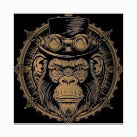 Steampunk Monkey 45 Canvas Print