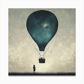 Moonballoon Art Print Canvas Print