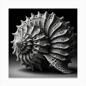 3d Printed Seashell 1 Canvas Print