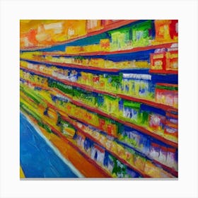 Groceries In A Supermarket Adeline Yeo Canvas Print