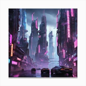 Futuristic City 4 Canvas Print