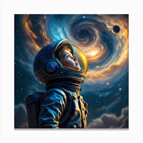 Child In Space Canvas Print