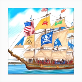 Pirate Ship 4 Canvas Print