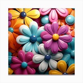 Colorful Flowers 27 Canvas Print
