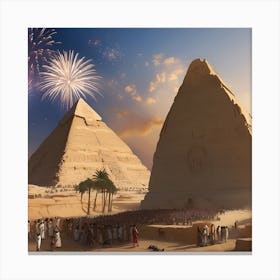 Egyptian Pyramids Canvas Print