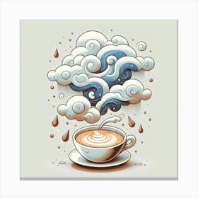 Coffee And Clouds Canvas Print