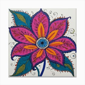 Flower Painting Canvas Print