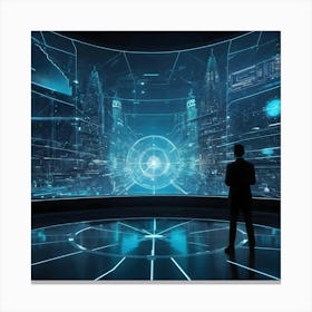 Futuristic City 12 Canvas Print