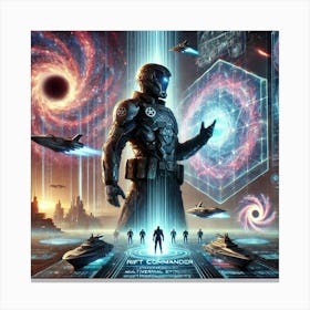 A Depiction Of A Rift Commander, A High Ranking Ta Canvas Print