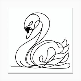 Swan Picasso style 8 Canvas Print