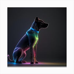 Glowing Dog 2 Canvas Print
