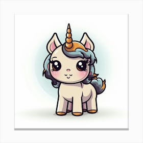 Cute Unicorn 274 Canvas Print