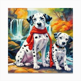 Dalmatian Puppies 1 Canvas Print