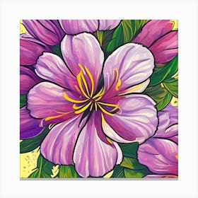 Alstroemeria Flowers 28 Canvas Print