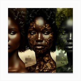 Three African Women 1 Canvas Print