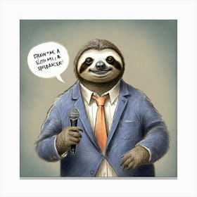 Sloth 67 Canvas Print