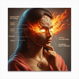 Face Of Fire Canvas Print