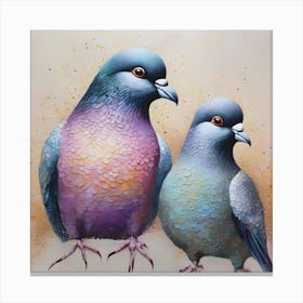 Pair of pigeons 1 Canvas Print