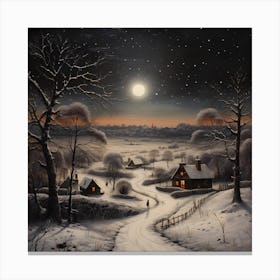 Whimsical Frost Glimmer Canvas Print