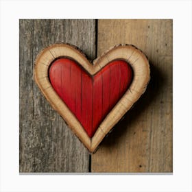 Heart Of Wood Canvas Print