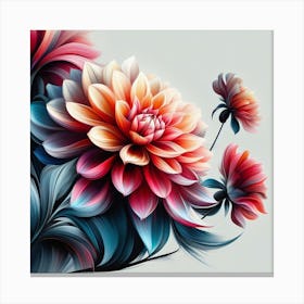 Dahlia flower Canvas Print