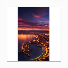 Sunset Over Portugal Canvas Print