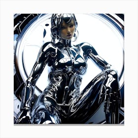 Futuristic Woman 12 Canvas Print