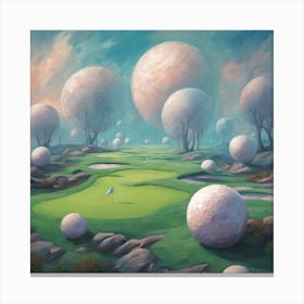 Fantastical Golf Wish Course Canvas Print