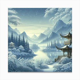 Asian Pagoda Canvas Print