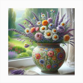 Vase Of Flowers Canvas Print