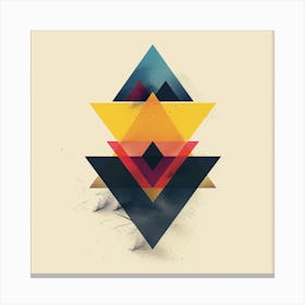 Geometric Triangles 1 Canvas Print