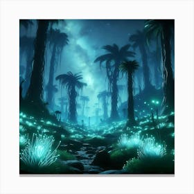 Night In The Forest Canvas Print