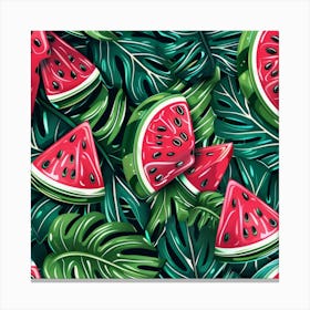 Watermelon Slices (6) Canvas Print