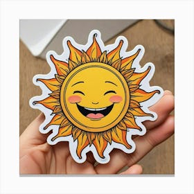 Sun Sticker 1 Canvas Print