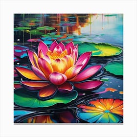 Water Lilies 5 Canvas Print