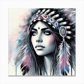 Indian Girl Canvas Print