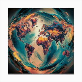 World Map 23 Canvas Print