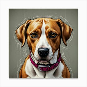 Dog Portrait 5 Canvas Print