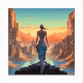 Landscape Painting Canvas Print