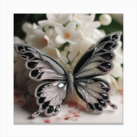 Butterfly Brooch Canvas Print