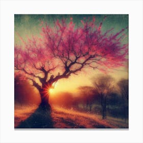 Sunset Tree Canvas Print