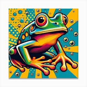 Frog pop Canvas Print