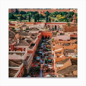 Marrakech Stock Videos & Royalty-Free Footage 3 Canvas Print