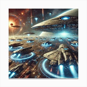 Celestial Purifiers Flagships Canvas Print