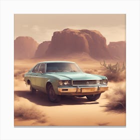 Desert Car Canvas Print