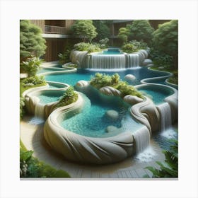 Waterfall Pool 1 Canvas Print